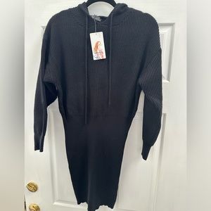 Black sweater dress. NWT